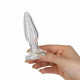 Скляна анальна пробка Pillow Talk Fancy Luxurious Glass Anal Plug, ⌀3,1см, віброкуля в подарунок Скляна анальна пробка Pillow Talk Fancy Luxurious Glass Anal Plug, ⌀3,1см, віброкуля в подарунок