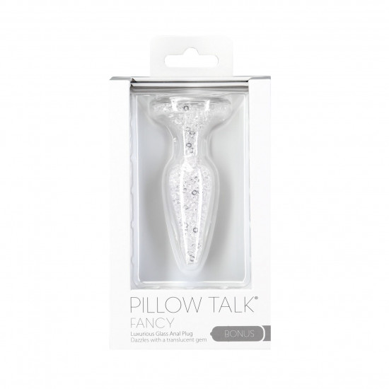 Скляна анальна пробка Pillow Talk Fancy Luxurious Glass Anal Plug, ⌀3,1см, віброкуля в подарунок Скляна анальна пробка Pillow Talk Fancy Luxurious Glass Anal Plug, ⌀3,1см, віброкуля в подарунок