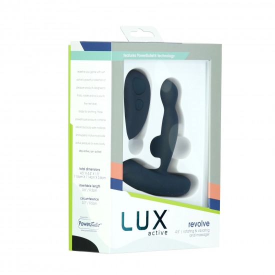 Масажер простати з ротацією та вібрацією Lux Active Revolve, пульт ДК Масажер простати з ротацією та вібрацією Lux Active Revolve, пульт ДК