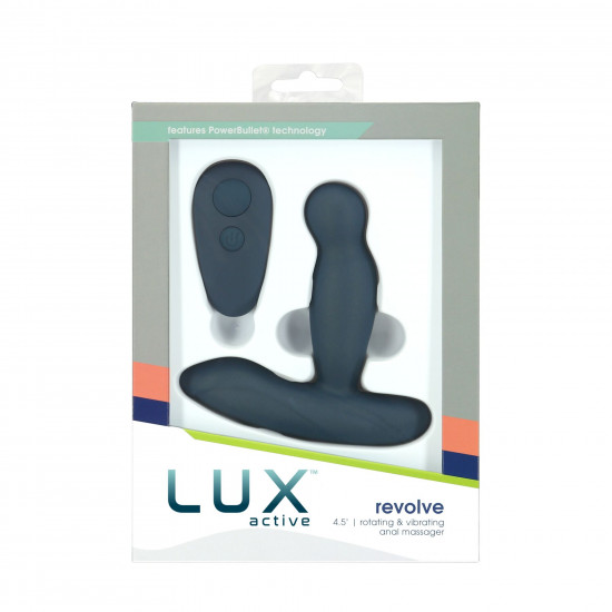 Масажер простати з ротацією та вібрацією Lux Active Revolve, пульт ДК Масажер простати з ротацією та вібрацією Lux Active Revolve, пульт ДК