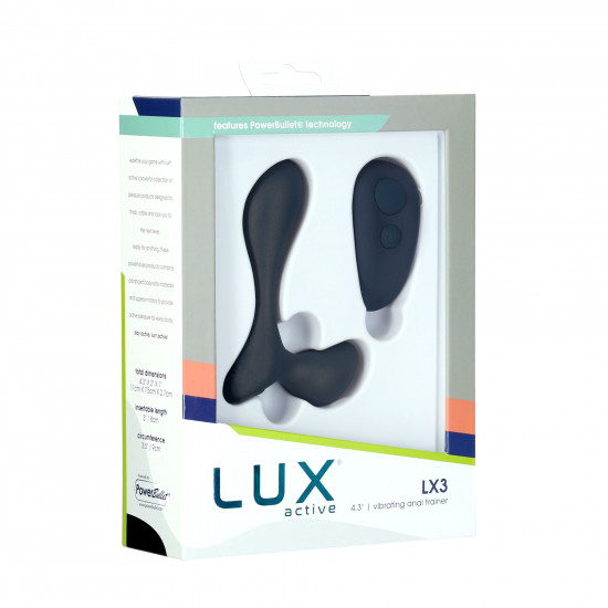 Вібромасажер простати Lux Active LX3 Vibrating Anal Trainer, пульт ДК Вібромасажер простати Lux Active LX3 Vibrating Anal Trainer, пульт ДК