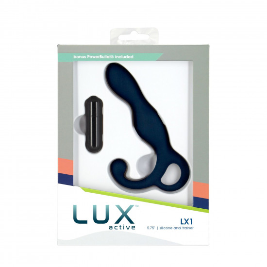 Масажер простати Lux Active LX1 Anal Trainer 5.75″, Dark Blue, віброкуля в комплекті Масажер простати Lux Active LX1 Anal Trainer 5.75″, Dark Blue, віброкуля в комплекті
