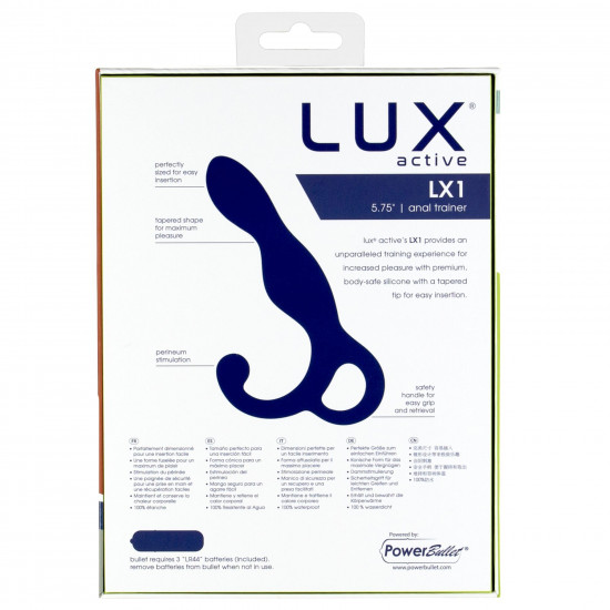 Масажер простати Lux Active LX1 Anal Trainer 5.75″, Dark Blue, віброкуля в комплекті Масажер простати Lux Active LX1 Anal Trainer 5.75″, Dark Blue, віброкуля в комплекті