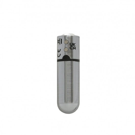 Віброкуля PowerBullet First-Class Bullet 2.5″ with Key Chain Pouch, Silver, 9 режимів вібрації Віброкуля PowerBullet First-Class Bullet 2.5″ with Key Chain Pouch, Silver, 9 режимів вібрації