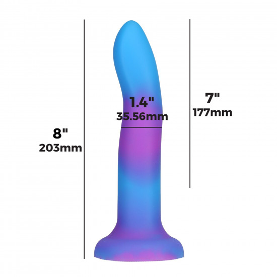 Фалоімітатор, що світиться в темряві, ADDICTION Rave 8″ Glow in the Dark Dildo Blue Purple, 20,3 см Фалоімітатор, що світиться в темряві, ADDICTION Rave 8″ Glow in the Dark Dildo Blue Purple, 20,3 см