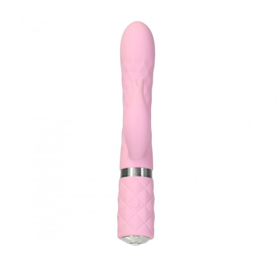 Розкішний кролик з ротацією та вібрацією Pillow Talk Lively Pink, кристал Сваровскі, потрійний відро Розкішний кролик з ротацією та вібрацією Pillow Talk Lively Pink, кристал Сваровскі, потрійний відро