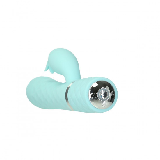 Розкішний кролик з ротацією та вібрацією Pillow Talk Lively Teal, кристал Сваровскі, потрійний відро Розкішний кролик з ротацією та вібрацією Pillow Talk Lively Teal, кристал Сваровскі, потрійний відро