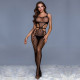 Бодістокінг JSY 7962 із силуетним дизайном One Size Black, відкритий доступ, бічні вирізи на животик Бодістокінг JSY 7962 із силуетним дизайном One Size Black, відкритий доступ, бічні вирізи на животик