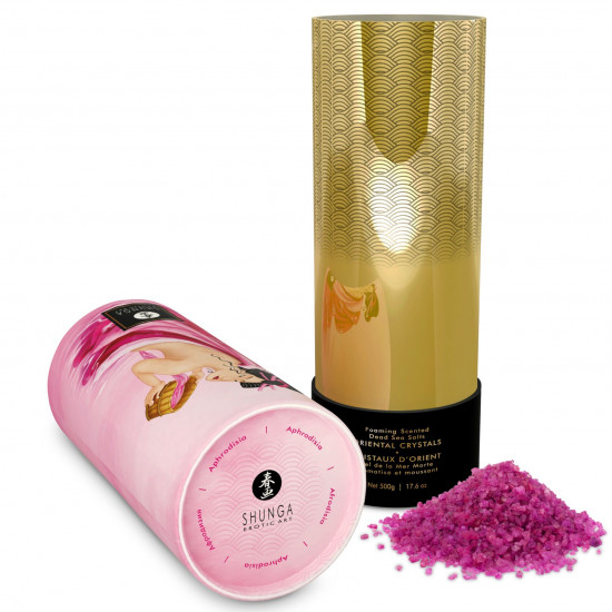 Пінлива сіль для ванни Shunga Dead Sea salt Oriental Crystals — Rose Petal (500 г), сіль Мертвого мо Пінлива сіль для ванни Shunga Dead Sea salt Oriental Crystals — Rose Petal (500 г), сіль Мертвого мо