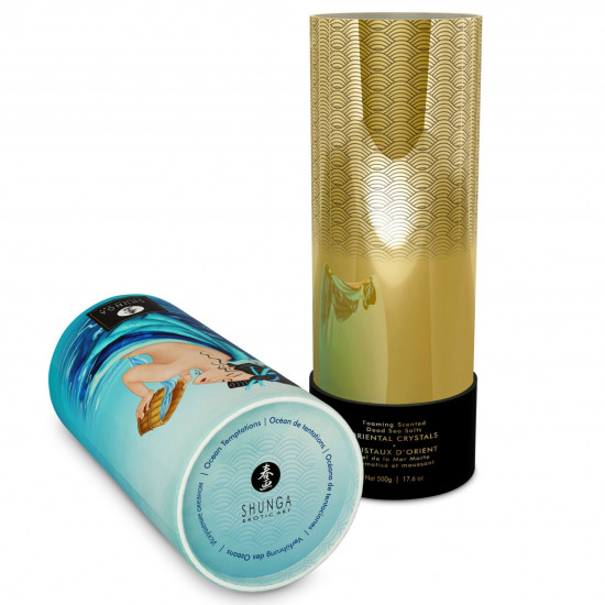 Пенящаяся соль для ванны Shunga Dead Sea salt Oriental Crystals — Ocean Temptations (500 г)