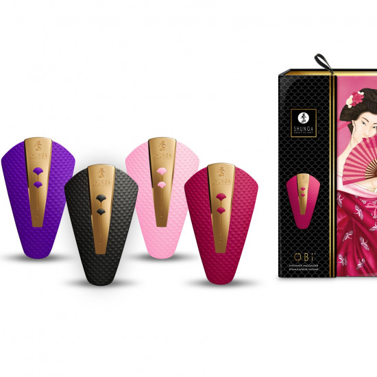 Кліторальний вібратор Shunga Obi Black Кліторальний вібратор Shunga Obi Black
