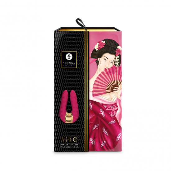 Вібратор для клітора Shunga Aiko Raspberry, гнучкі кінчики Вібратор для клітора Shunga Aiko Raspberry, гнучкі кінчики