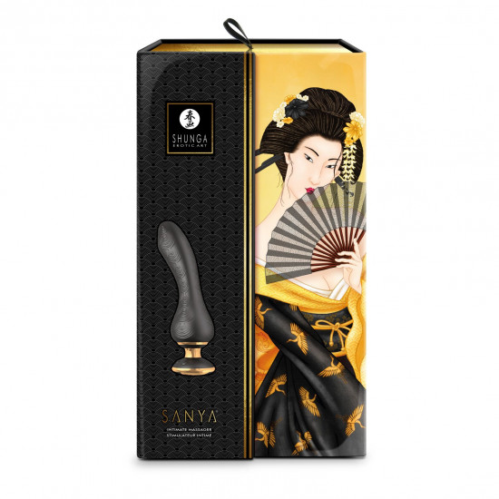 Вібратор для точки G Shunga Sanya Black, гнучкий стовбур Вібратор для точки G Shunga Sanya Black, гнучкий стовбур