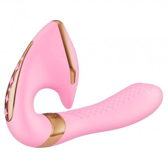 Вагінально-кліторальний вібратор Shunga Soyo Light Pink Вагінально-кліторальний вібратор Shunga Soyo Light Pink