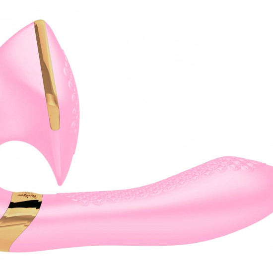Вагінально-кліторальний вібратор Shunga Soyo Light Pink Вагінально-кліторальний вібратор Shunga Soyo Light Pink