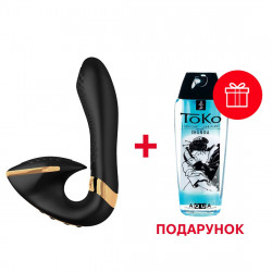 Вагінально-кліторальний вібратор Shunga Soyo Black