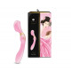 Вібромасажер Shunga Zoa Light Pink, двосторонній Вібромасажер Shunga Zoa Light Pink, двосторонній