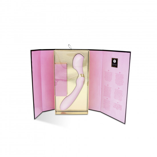 Вібромасажер Shunga Zoa Light Pink, двосторонній Вібромасажер Shunga Zoa Light Pink, двосторонній