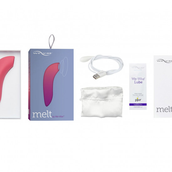 Вакуумний смарт-стимулятор для пар Melt by We-Vibe Coral, зручно поєднувати з проникним сексом Вакуумний смарт-стимулятор для пар Melt by We-Vibe Coral, зручно поєднувати з проникним сексом