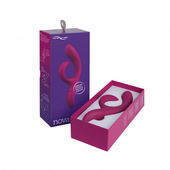 Смарт вібратор-кролик We-Vibe Nova Fuchsia, ергономічний, регульований кут нахилу стовбура Смарт вібратор-кролик We-Vibe Nova Fuchsia, ергономічний, регульований кут нахилу стовбура