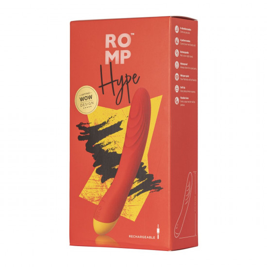 Вібратор для точки G та клітора Romp Hype, гнучкий, особливо м’яка головка, 10 варіантів стимуляції Вібратор для точки G та клітора Romp Hype, гнучкий, особливо м’яка головка, 10 варіантів стимуляції
