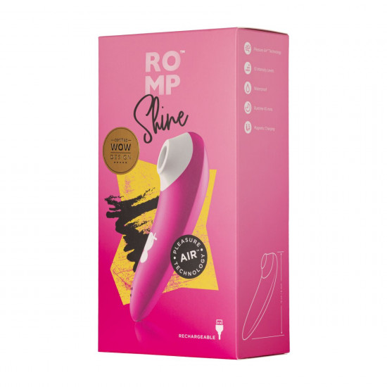 Вакуумний кліторальний стимулятор Romp Shine, 10 рівнів інтенсивності Вакуумний кліторальний стимулятор Romp Shine, 10 рівнів інтенсивності
