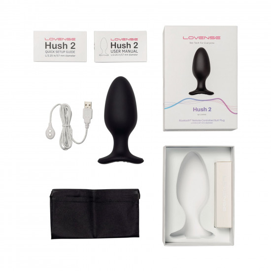 Анальна смарт-вібропробка Lovense Hush 2, розмір L Анальна смарт-вібропробка Lovense Hush 2, розмір L