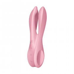 Кліторальний вібратор Satisfyer Threesome 1 Pink з трьома гнучкими пальчиками
