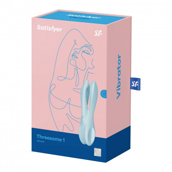 Кліторальний вібратор Satisfyer Threesome 1 Light Blue Кліторальний вібратор Satisfyer Threesome 1 Light Blue
