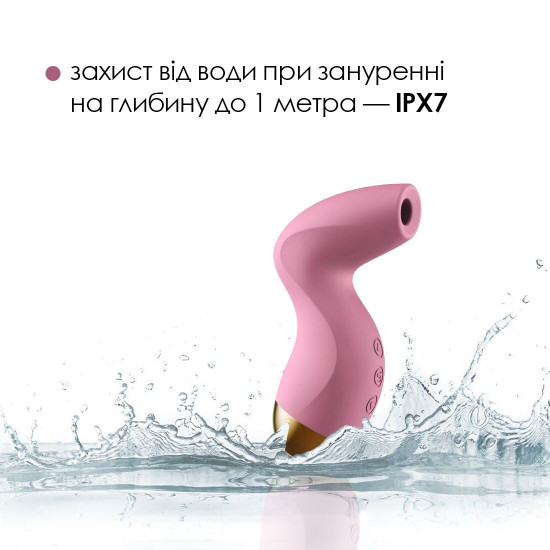 Вакуумний кліторальний стимулятор Svakom Pulse Pure Pale Pink, 5 режимів, 5 інтенсивностей у кожному Вакуумний кліторальний стимулятор Svakom Pulse Pure Pale Pink, 5 режимів, 5 інтенсивностей у кожному