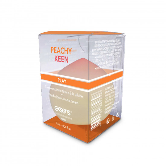 Збуджувальний крем для сосків EXSENS Peachy Keen (8 мл) з олією жожоба та ши, їстівний, без цукру Збуджувальний крем для сосків EXSENS Peachy Keen (8 мл) з олією жожоба та ши, їстівний, без цукру