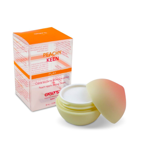 Збуджувальний крем для сосків EXSENS Peachy Keen (8 мл) з олією жожоба та ши, їстівний, без цукру Збуджувальний крем для сосків EXSENS Peachy Keen (8 мл) з олією жожоба та ши, їстівний, без цукру