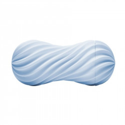 Мастурбатор Tenga FLEX Bubbly Blue зі змінною інтенсивністю, можна скручувати, вакуум
