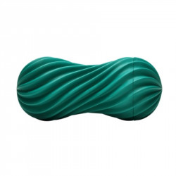 Мастурбатор Tenga FLEX Fizzy Green зі змінною інтенсивністю, можна скручувати, вакуум