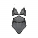 Боді Passion Amberly Body 6XL/7XL black, асиметричний крій, мереживний ліф, золота нитка Боді Passion Amberly Body 6XL/7XL black, асиметричний крій, мереживний ліф, золота нитка