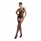 Бодістокінг Passion ECO BS001 One Size black, з доступом, імітація підв’язок, флористичний декор Бодістокінг Passion ECO BS001 One Size black, з доступом, імітація підв’язок, флористичний декор