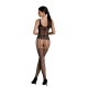 Бодістокінг Passion ECO BS001 One Size black, з доступом, імітація підв’язок, флористичний декор Бодістокінг Passion ECO BS001 One Size black, з доступом, імітація підв’язок, флористичний декор