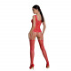 Бодістокінг Passion ECO BS001 One Size red, з доступом, імітація підв’язок, флористичний декор Бодістокінг Passion ECO BS001 One Size red, з доступом, імітація підв’язок, флористичний декор