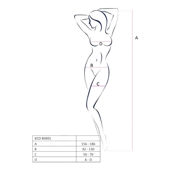 Бодістокінг Passion ECO BS005 white, щільний, відкритий доступ, імітація підв’язок Бодістокінг Passion ECO BS005 white, щільний, відкритий доступ, імітація підв’язок