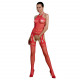 Бодістокінг Passion ECO BS006 red, з доступом, халтер, імітація підв’язок Бодістокінг Passion ECO BS006 red, з доступом, халтер, імітація підв’язок