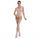 Бодістокінг Passion ECO BS007 white, з доступом, силуетний малюнок, імітація підв’язок Бодістокінг Passion ECO BS007 white, з доступом, силуетний малюнок, імітація підв’язок