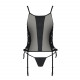 Сітчастий корсет з екошкіри Passion Malwia Corset 4XL/5XL black, з люверсами та знімними пажами Сітчастий корсет з екошкіри Passion Malwia Corset 4XL/5XL black, з люверсами та знімними пажами