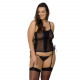 Сітчастий корсет з екошкіри Passion Malwia Corset 6XL/7XL black, з люверсами та знімними пажами Сітчастий корсет з екошкіри Passion Malwia Corset 6XL/7XL black, з люверсами та знімними пажами
