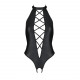 Боді з екошкіри Passion Nancy Body 6XL/7XL black, з імітацією шнурівки та відкритим доступом Боді з екошкіри Passion Nancy Body 6XL/7XL black, з імітацією шнурівки та відкритим доступом