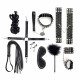 Набір Art of Sex - Spikes BDSM Set Leather, 10 предметів, натуральна шкіра, Чорний Набір Art of Sex - Spikes BDSM Set Leather, 10 предметів, натуральна шкіра, Чорний