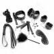 Набір Art of Sex - Spikes BDSM Set Leather, 10 предметів, натуральна шкіра, Чорний Набір Art of Sex - Spikes BDSM Set Leather, 10 предметів, натуральна шкіра, Чорний