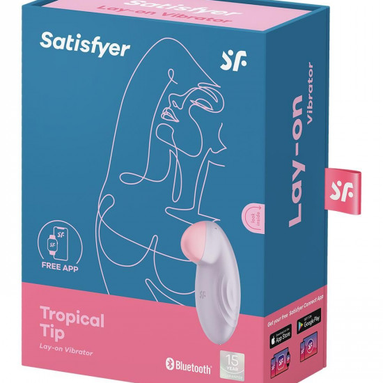 Смарт-вібратор для клітора Satisfyer Tropical Tip Light Lilac Смарт-вібратор для клітора Satisfyer Tropical Tip Light Lilac