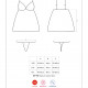 Сатиновий пеньюар із мереживом Obsessive 810-BAB-2 babydoll & thong S/M, білий, пеньюар, танга Сатиновий пеньюар із мереживом Obsessive 810-BAB-2 babydoll & thong S/M, білий, пеньюар, танга