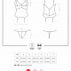 Сатиновий мереживний корсет Obsessive 810-COR-2 babydoll & thong L/XL, білий, корсет, танга Сатиновий мереживний корсет Obsessive 810-COR-2 babydoll & thong L/XL, білий, корсет, танга