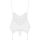 Сатиновий мереживний корсет Obsessive 810-COR-2 babydoll & thong L/XL, білий, корсет, танга Сатиновий мереживний корсет Obsessive 810-COR-2 babydoll & thong L/XL, білий, корсет, танга